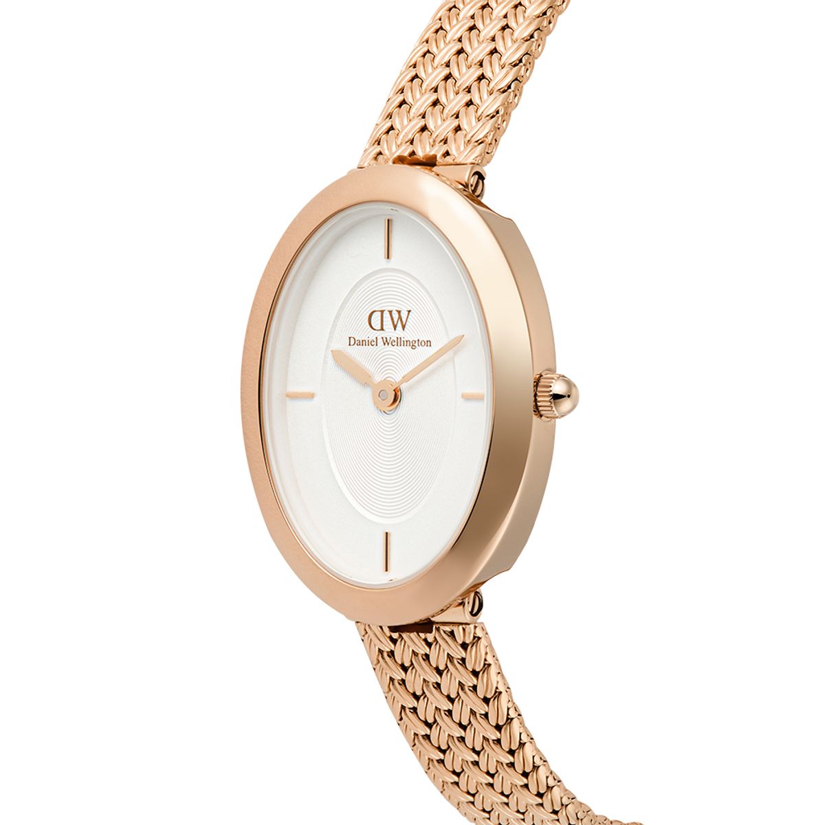 다니엘 웰링턴(DANIEL WELLINGTON) JULIETTE BRAIDED MESH 데일리 로즈골드 핑크 여자 메탈시계