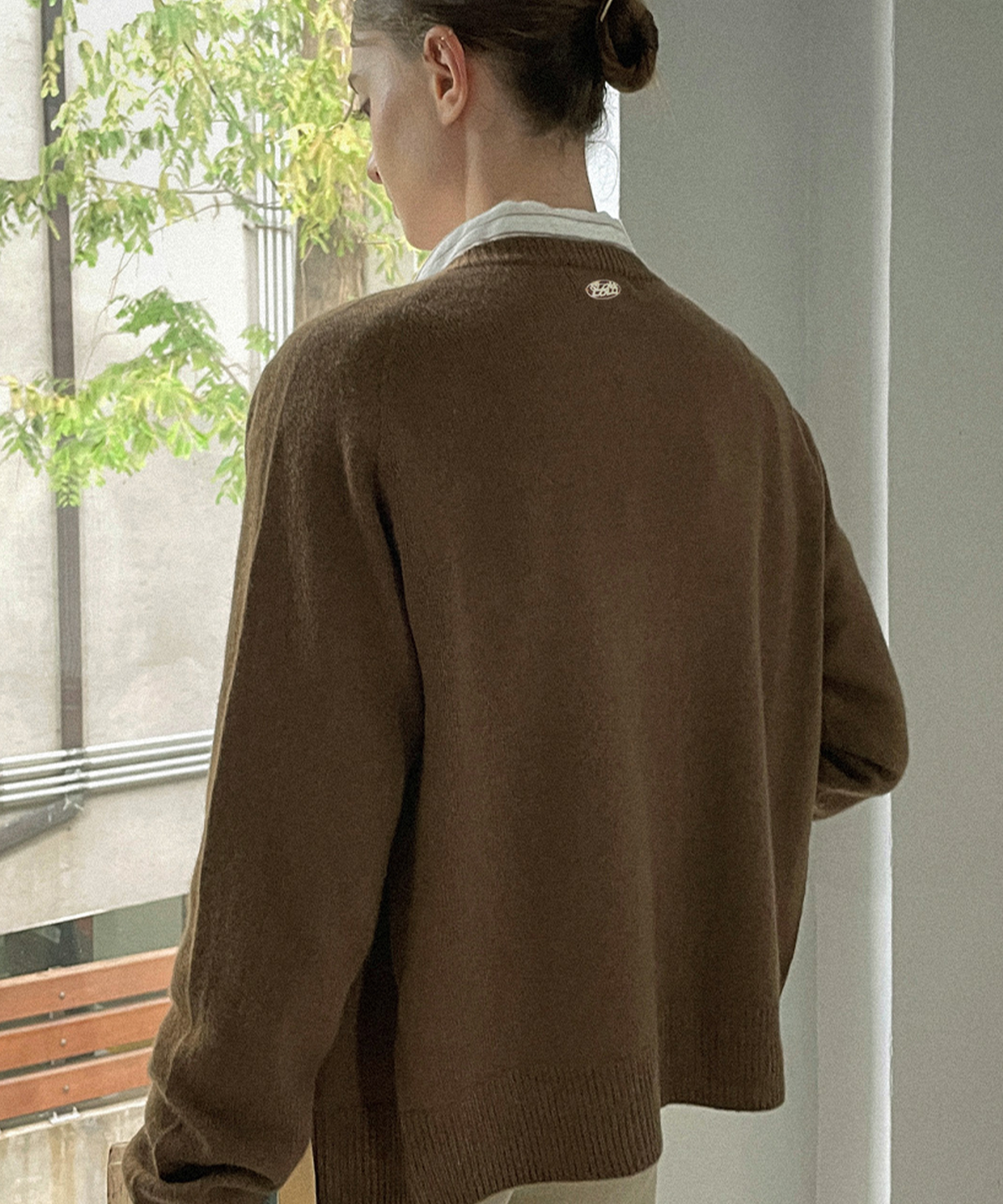 슬로우롤리(SLOWLOLLI) Pure soft wool cardigan
