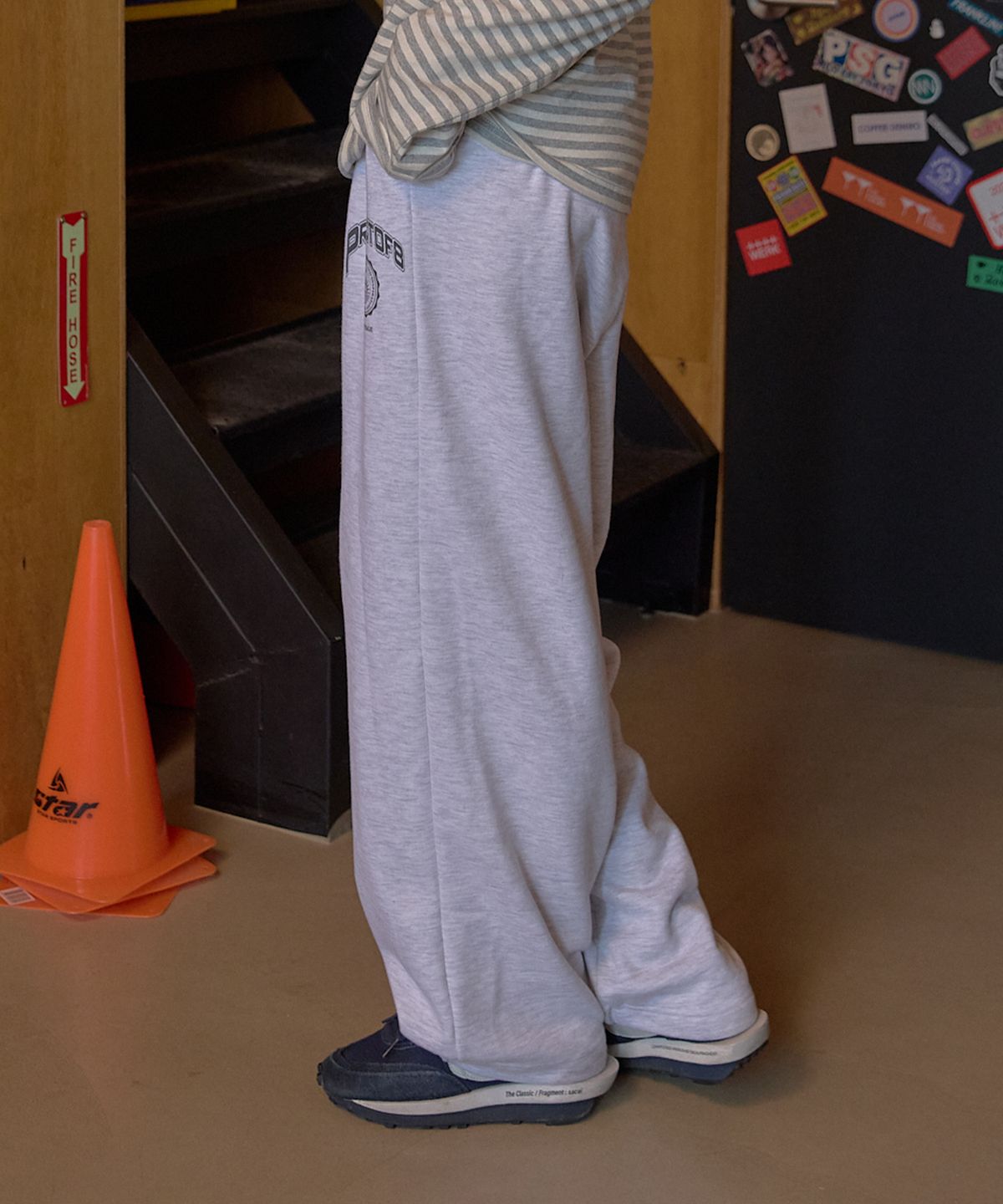 피오팔(PO8) AUTHENTIC SWEATPANTS - LIGHT GREY