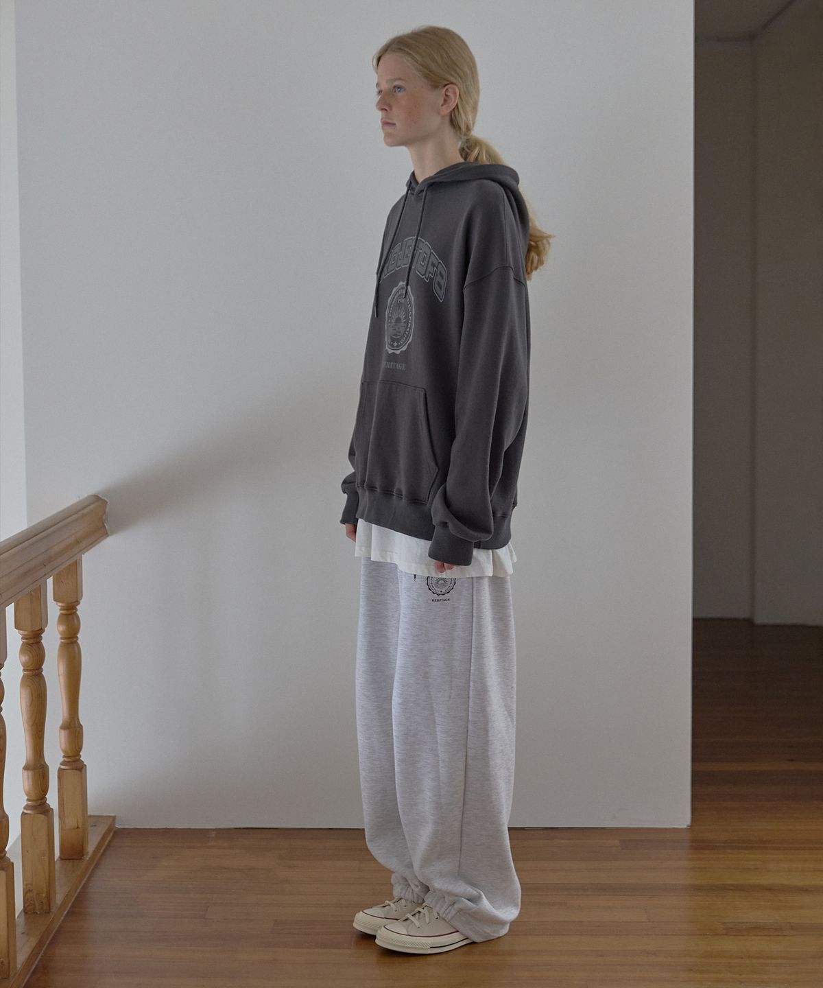 피오팔(PO8) AUTHENTIC SWEATPANTS - LIGHT GREY