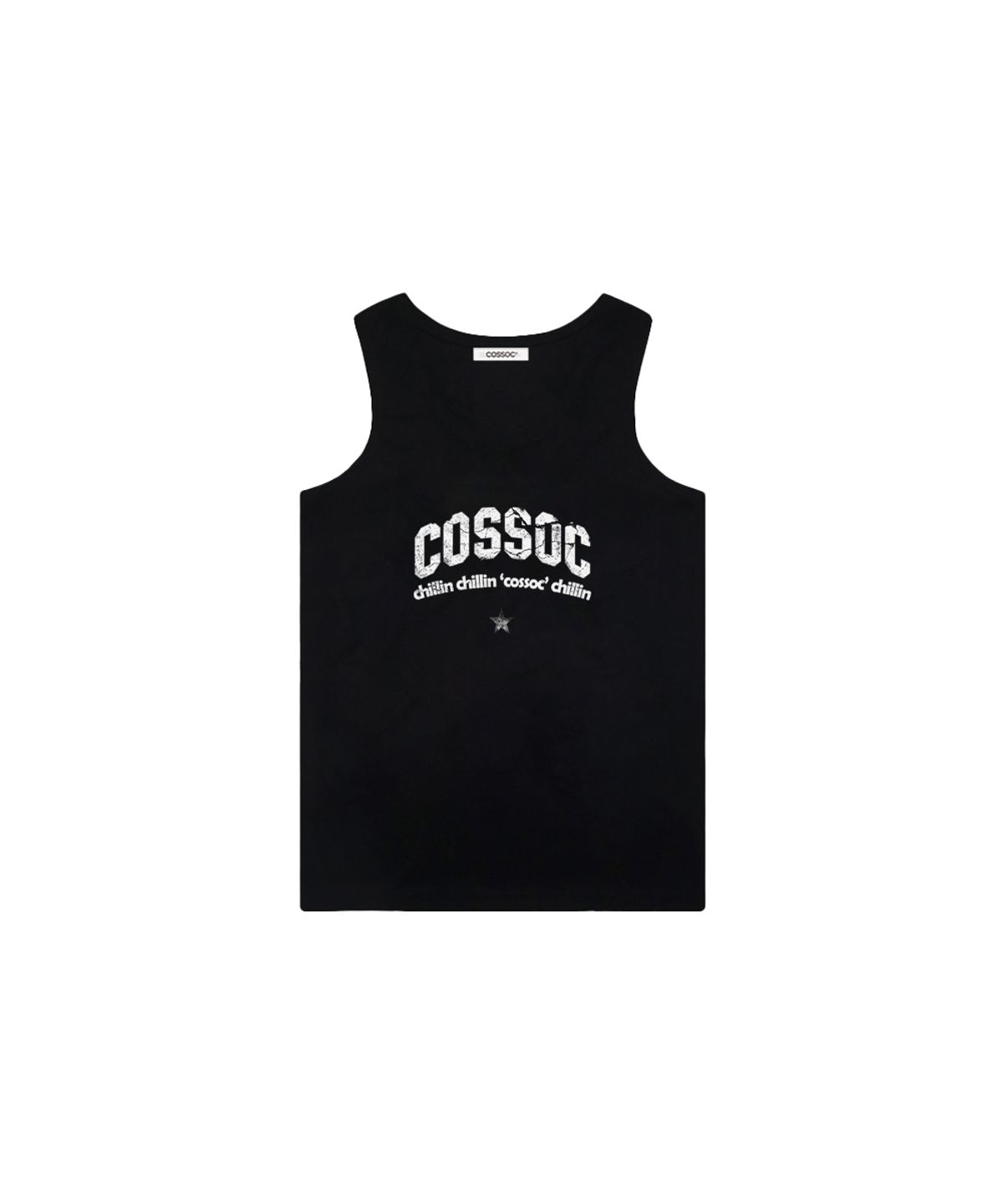 코소(COSO) (w) 칠린 크랙 스타 슬리브리스 (BLACK)