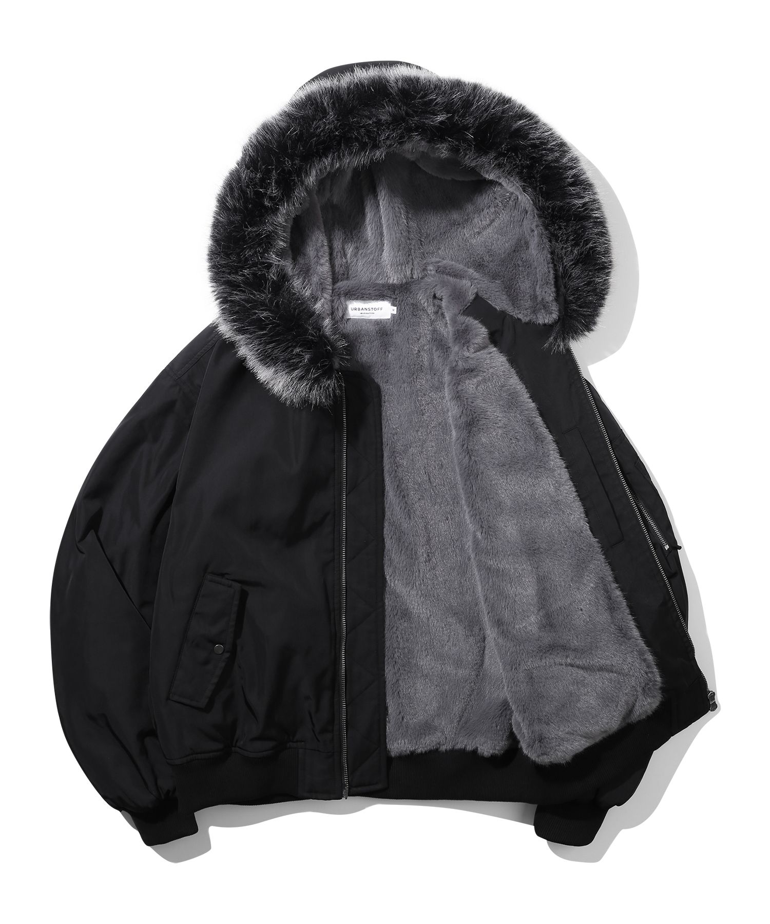 URBANSTOFF　MA-1　アウター MUSINSA公式 | URBANSTOFF アークティックフードMA-1ボンバー（ブラック）