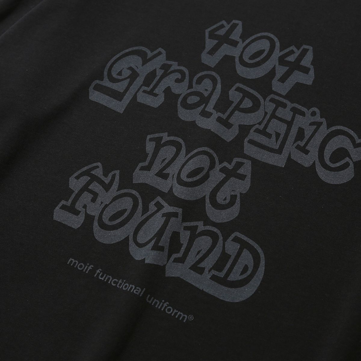 모이프(MOIF) [AW25] 404 GNF(F) L/S TEE / BLACK