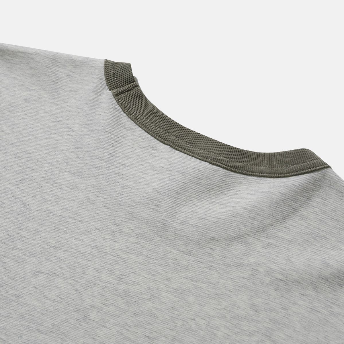 모이프(MOIF) [AW25] RINGER L/S TEE / HEATHER OATMEAL