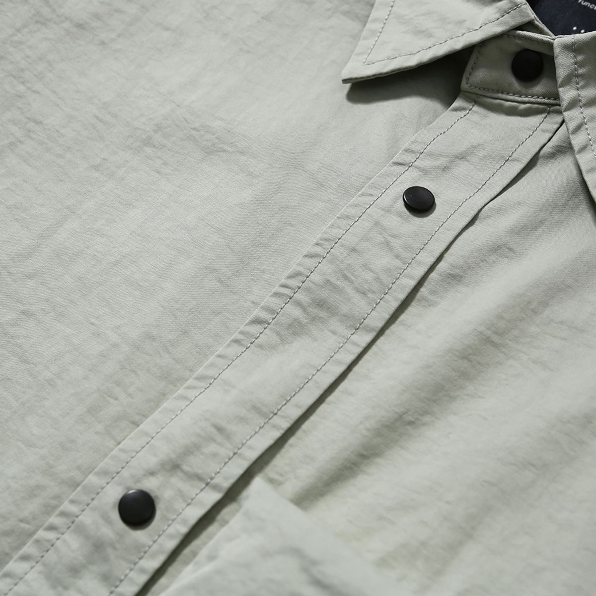 모이프(MOIF) [AW25] GEAR POCKET SHIRT / LIGHT TAUPE