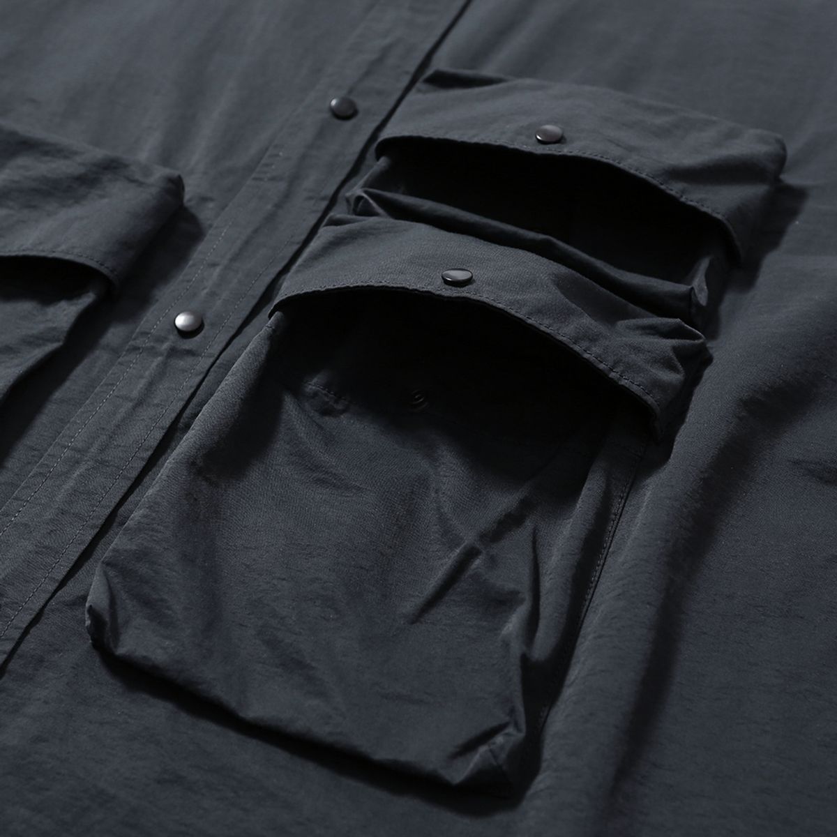 모이프(MOIF) [AW25] GEAR POCKET SHIRT / IRON GRAY