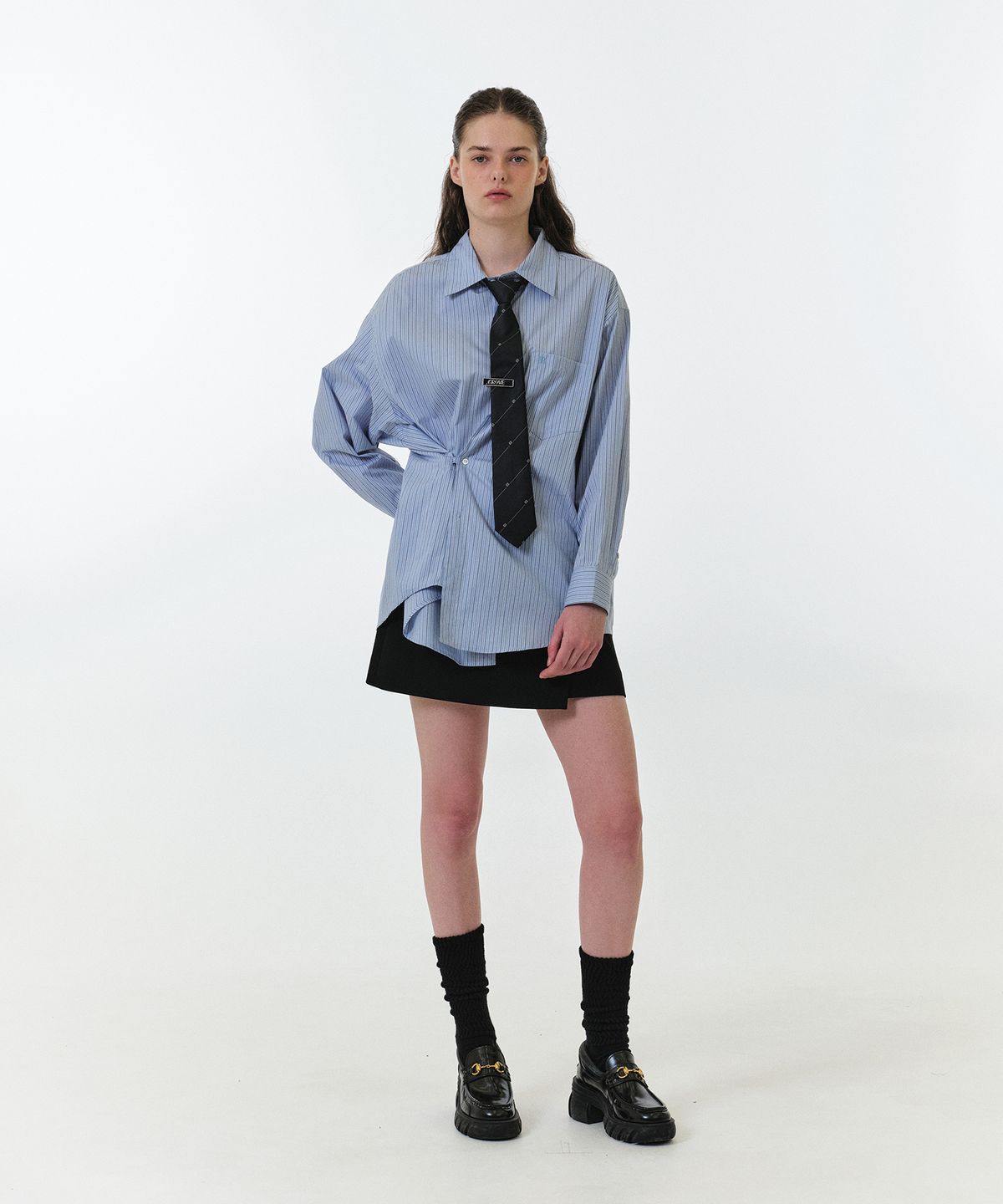 그로브(GROVE) 25FW BLAINE SHIRT (BLUE)