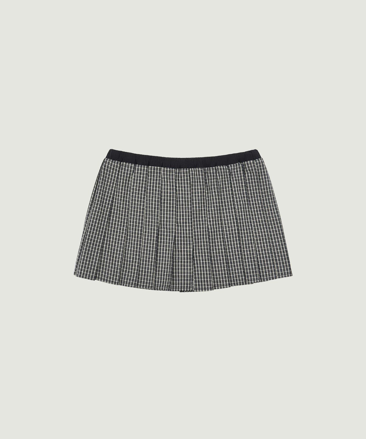 그로브(GROVE) PAISLEY CHECK SKIRT (BLACK CHECK)