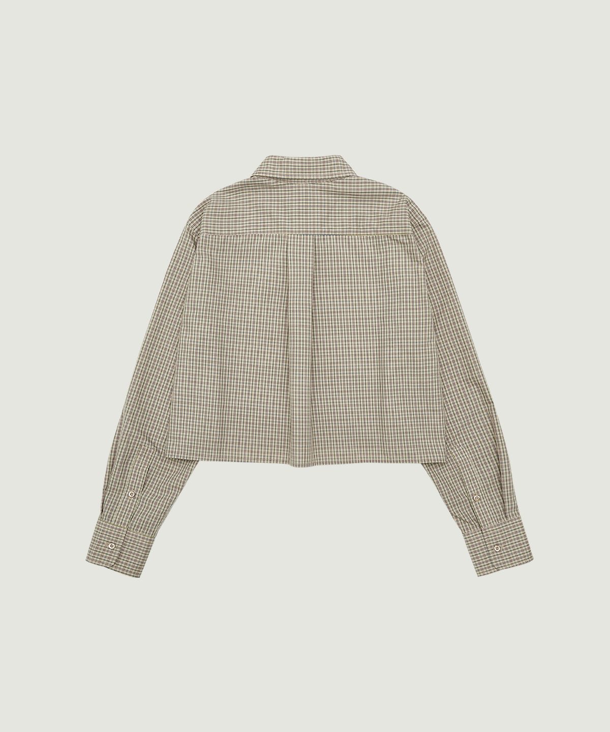 그로브(GROVE) MAREN CHECK SHIRT (BEIGE CHECK)