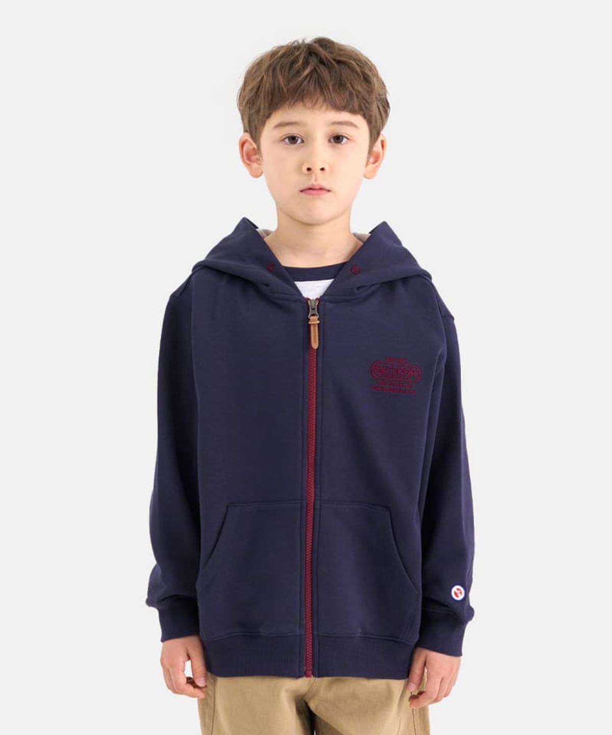 아웃도어 프로덕츠 키즈(OUTDOOR PRODUCTS KIDS) 에센셜 후드 집업 (다크 네이비) OD253IHZ10_DNY