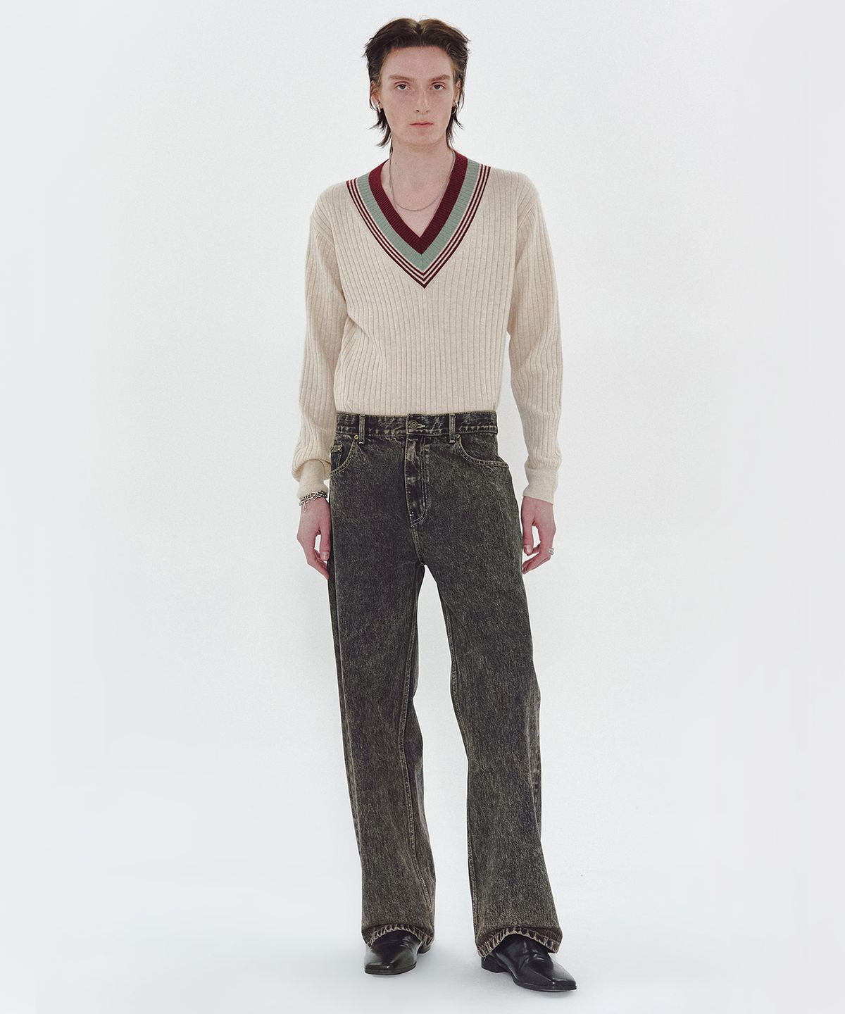 엠엠아이씨(MMIC) ROLLING ACID JEANS (DEEP BLUE)