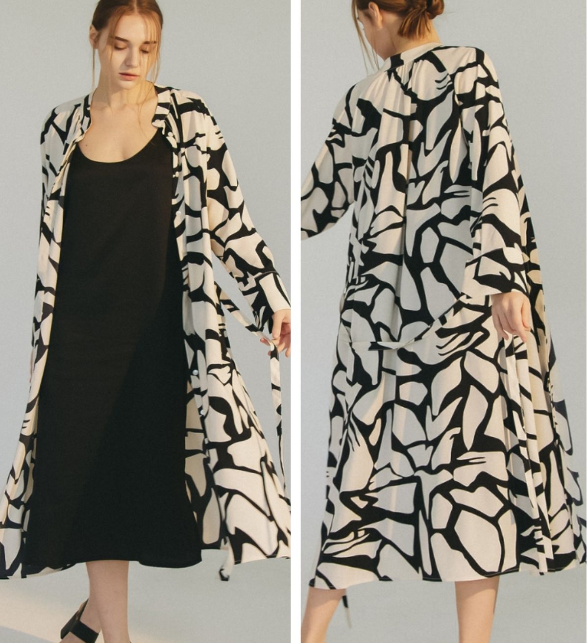 엘리초이(ELLY CHOI) NOLITA PRINTED SHIRT DRESS [WHITE]