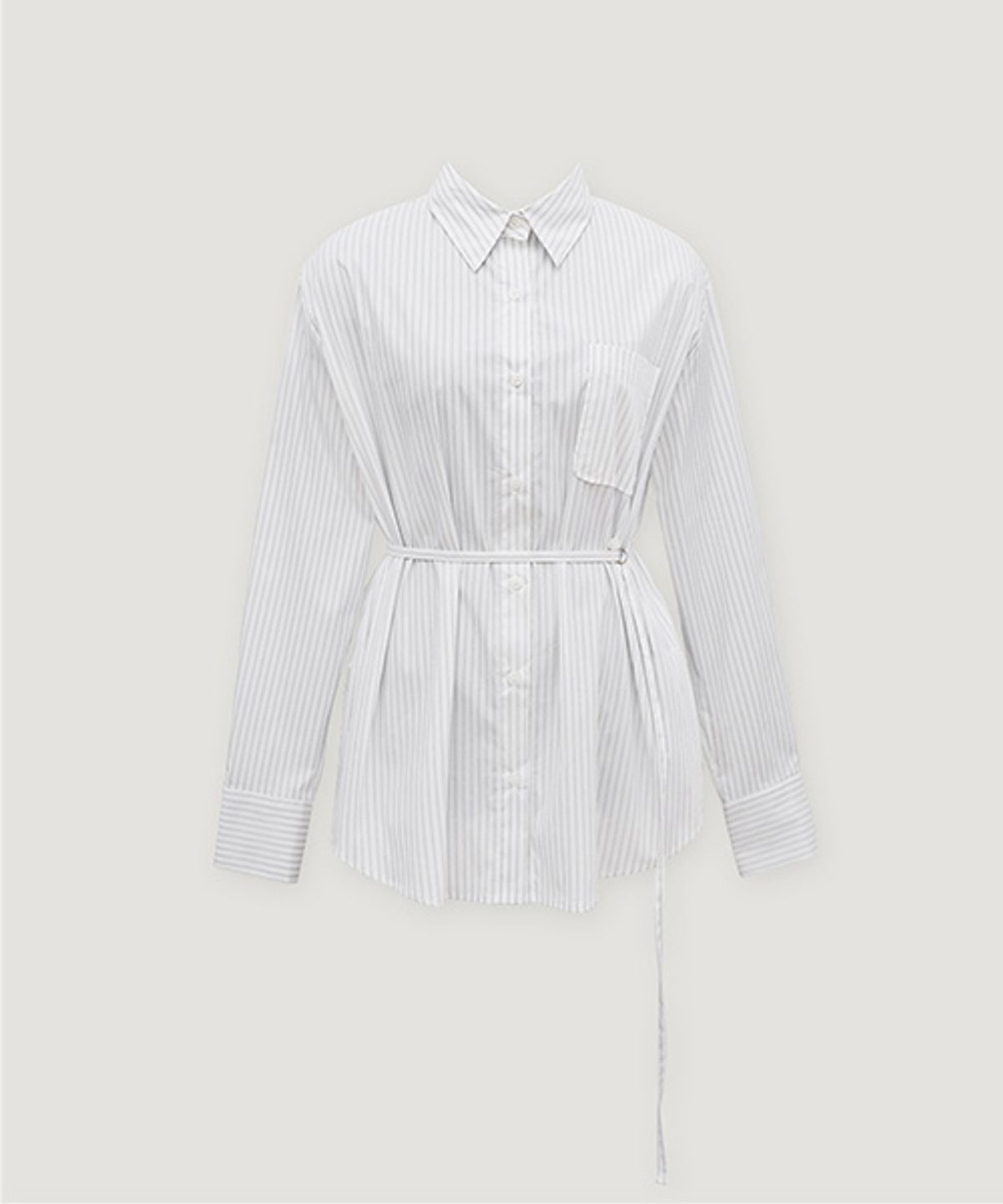 디애니(THE ANY) Stripe Wrap Shirt