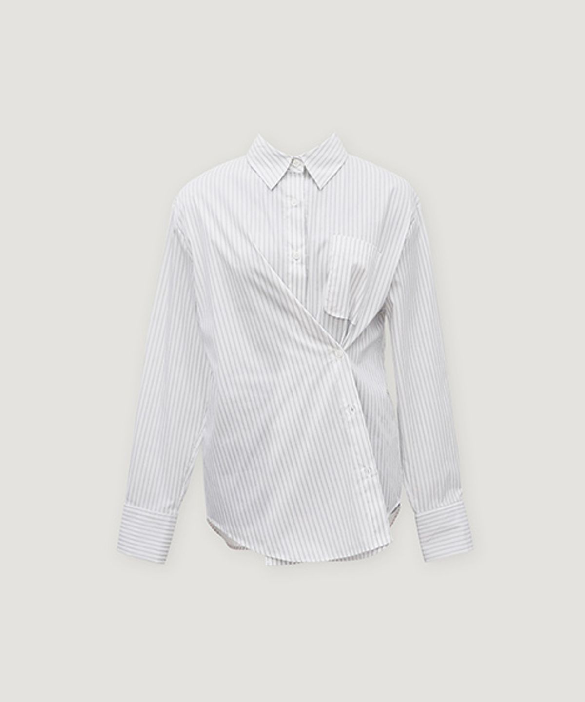 디애니(THE ANY) Stripe Wrap Shirt