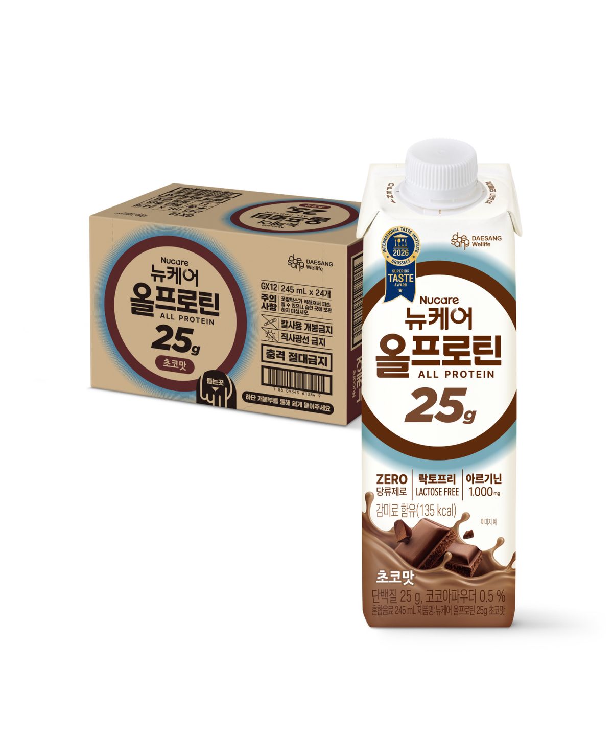 뉴케어(NUCARE) 24팩) 뉴케어 올프로틴 초코 25g 단백질 드링크 245ml