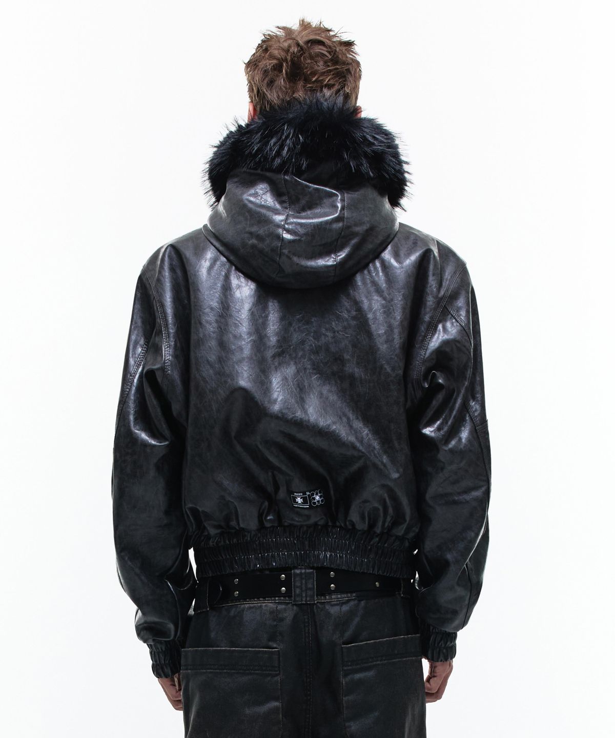 오퍼스 0012(OPUS 0012) Op. 00 OP-USA HOODED LEATHER BOMBER BLACK