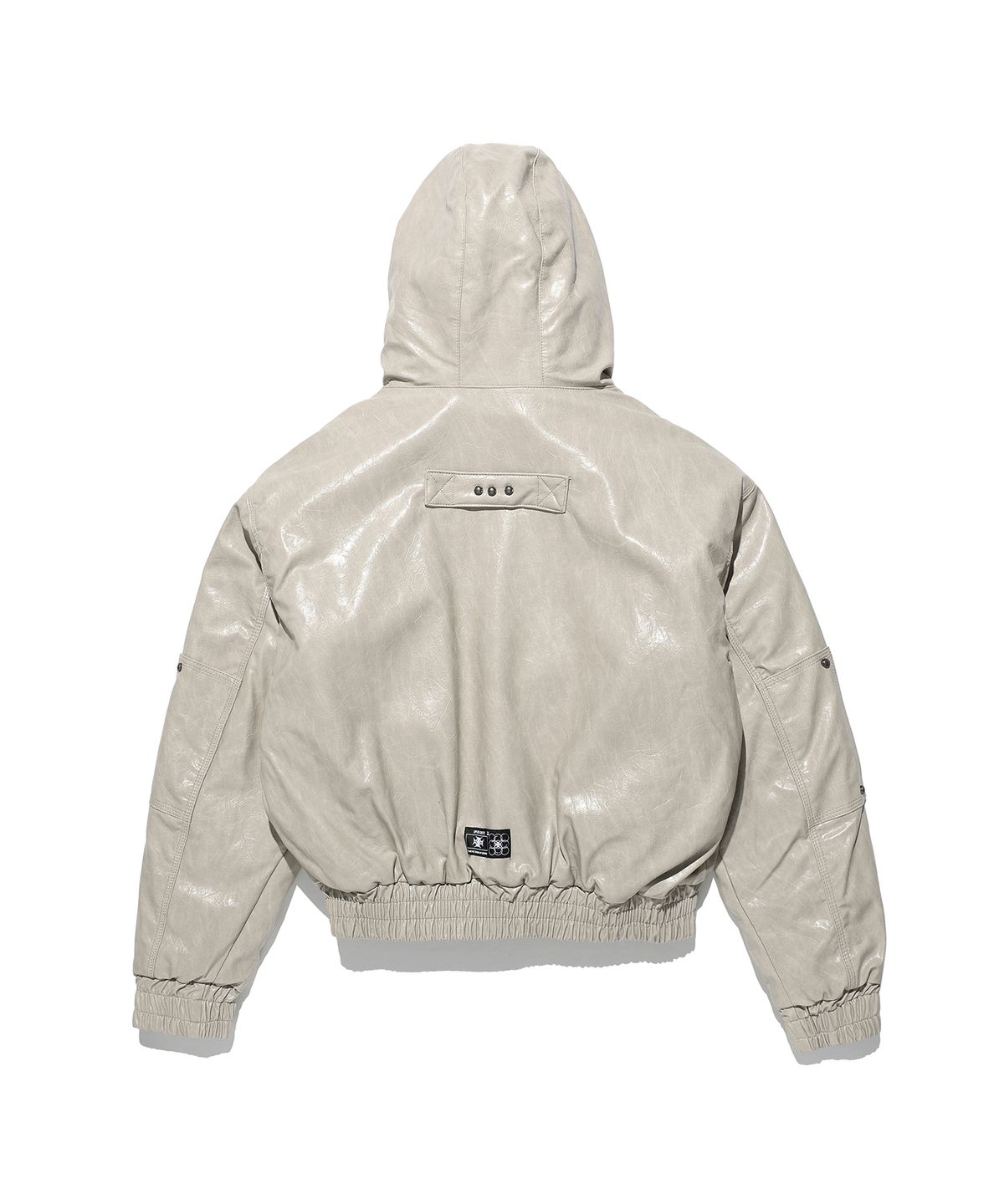 오퍼스 0012(OPUS 0012) Op. 00 OP-USA HOODED LEATHER BOMBER IVORY