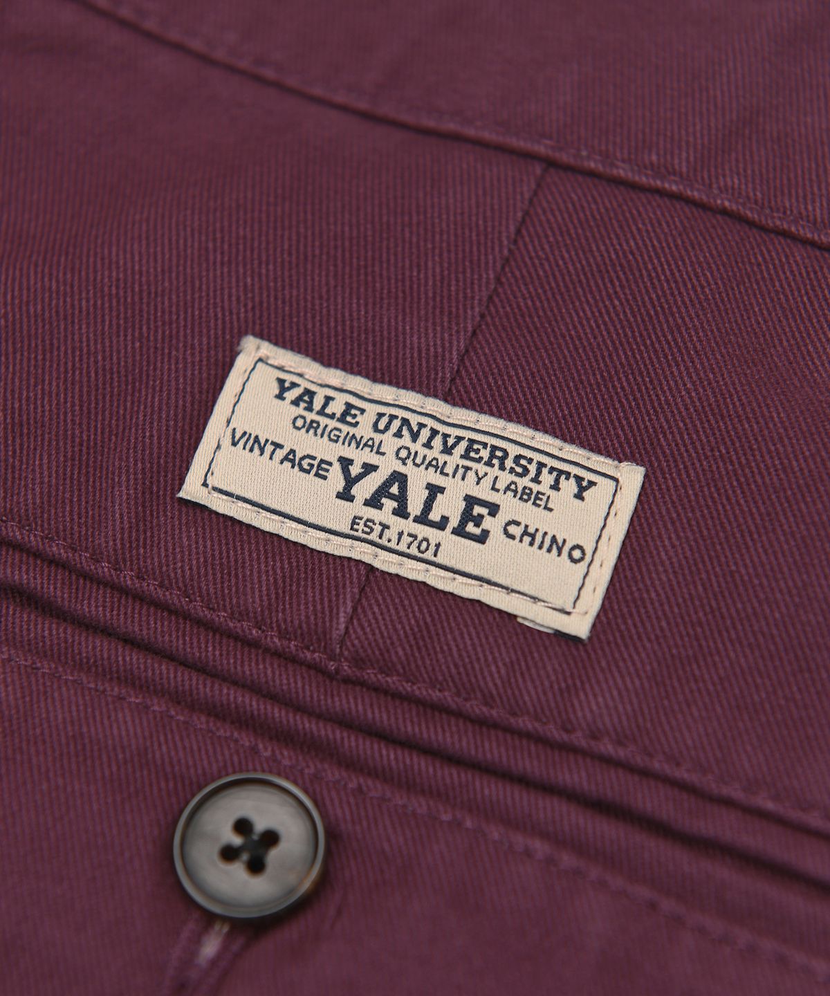 예일(YALE) 프리미엄 빈티지 투 턱 와이드 치노팬츠_퍼플