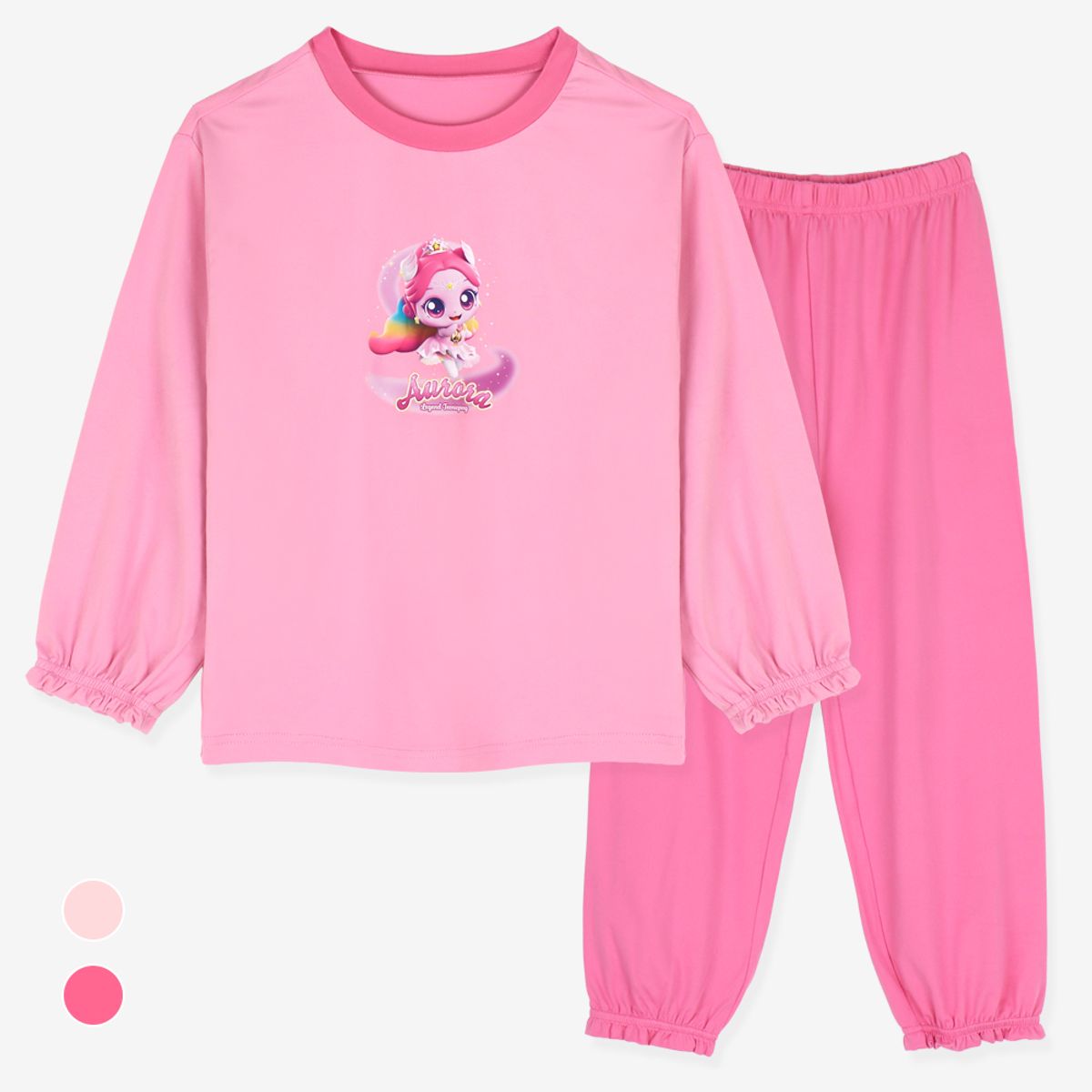 프리미에팜(PREMIERFAM) 캐치 티니핑 여아용 샤랄 피치스판 9부 실내복세트PK