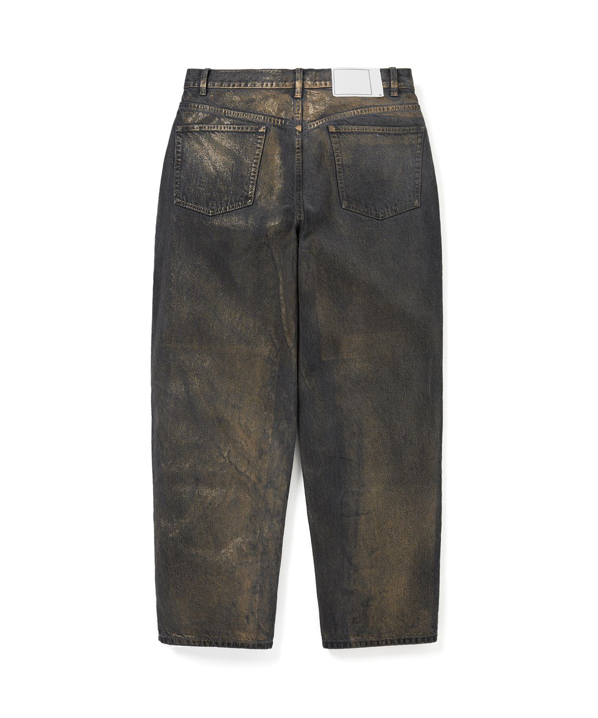 디스이즈네버댓(THISISNEVERTHAT) Metal Relaxed Jeans Gold