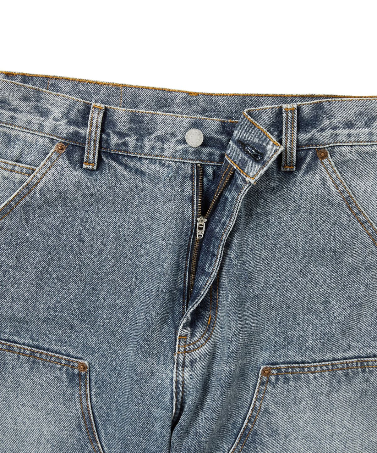 디스이즈네버댓(THISISNEVERTHAT) Denim Double Knee Pant Washed Blue