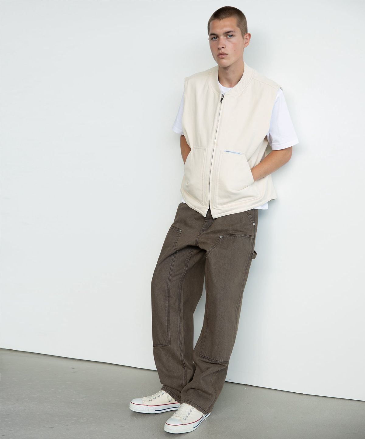 디스이즈네버댓(THISISNEVERTHAT) Denim Double Knee Pant Brown