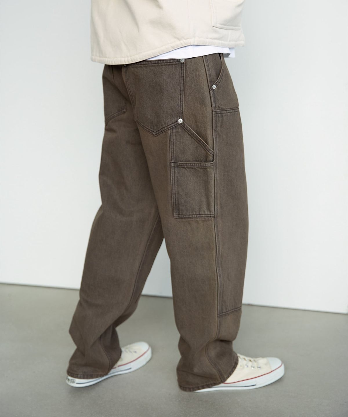 디스이즈네버댓(THISISNEVERTHAT) Denim Double Knee Pant Brown