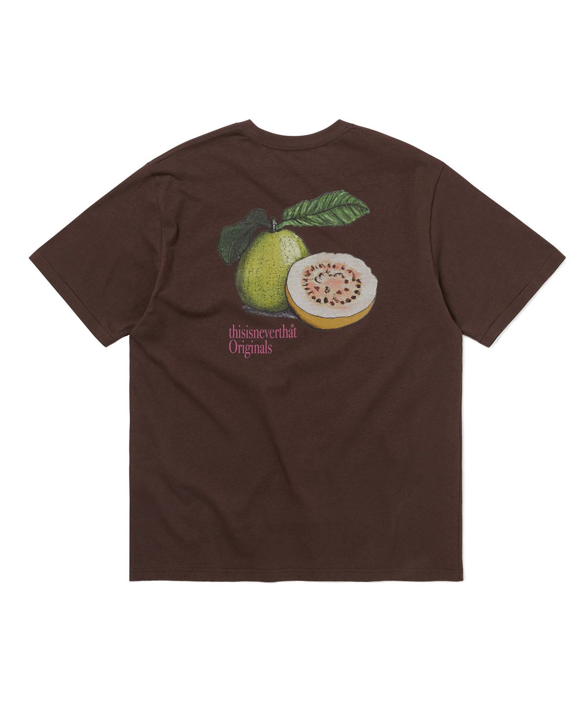 디스이즈네버댓(THISISNEVERTHAT) Guava Tee Dark Chocolate