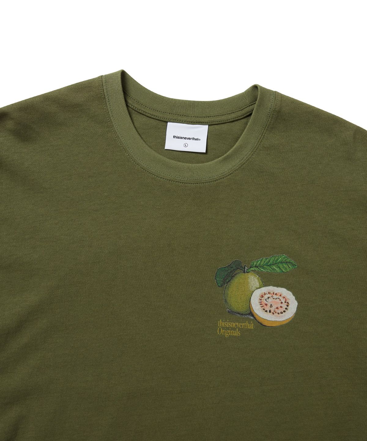 디스이즈네버댓(THISISNEVERTHAT) Guava Tee Moss Green