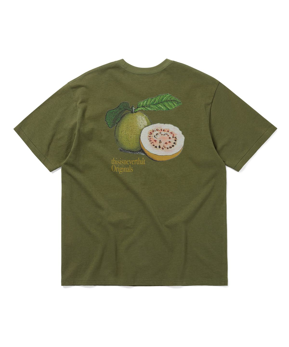 디스이즈네버댓(THISISNEVERTHAT) Guava Tee Moss Green