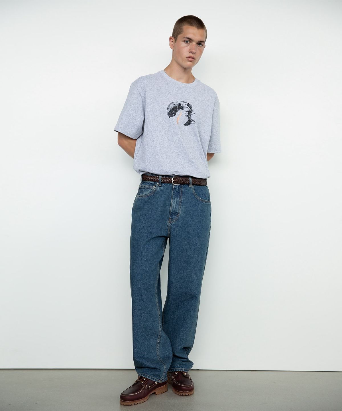 디스이즈네버댓(THISISNEVERTHAT) Insect Tee Heather Grey