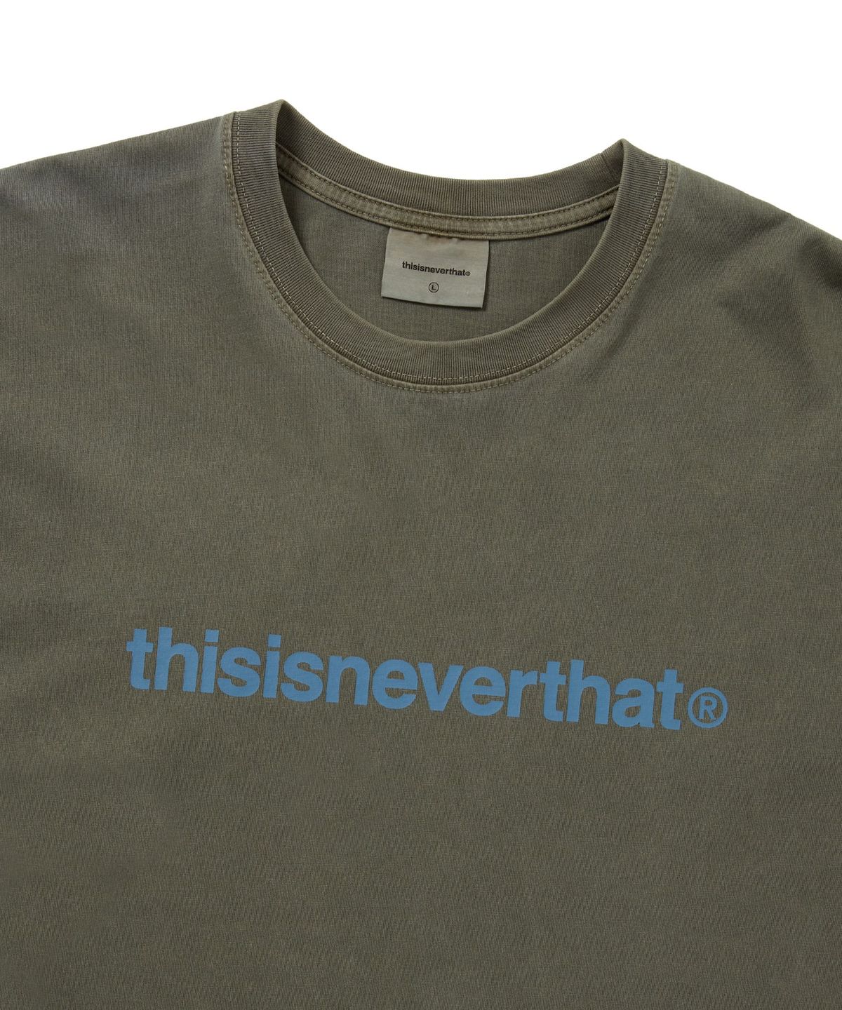 디스이즈네버댓(THISISNEVERTHAT) T-Logo L/S Tee Mud