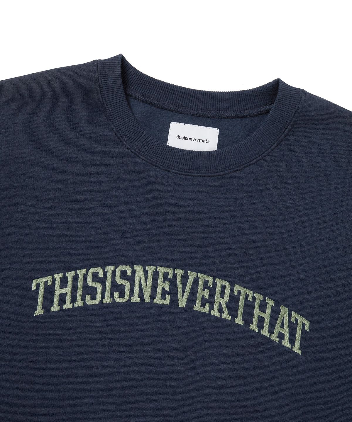 디스이즈네버댓(THISISNEVERTHAT) Arch-Logo Crewneck Navy