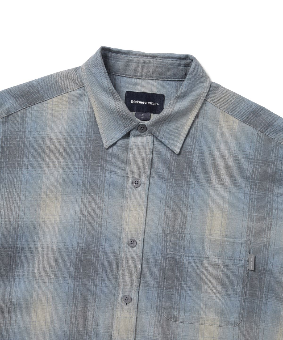 디스이즈네버댓(THISISNEVERTHAT) Nep Shadow Check Shirt Blue