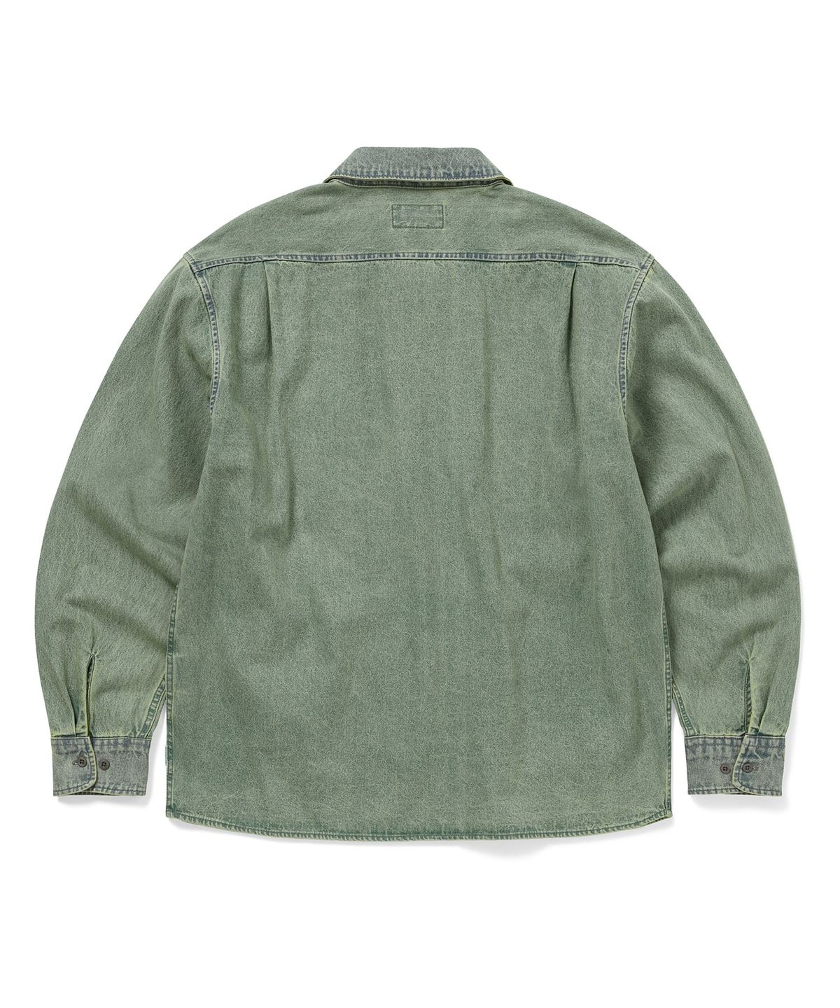 디스이즈네버댓(THISISNEVERTHAT) Washed Denim Zip Shirt Tint