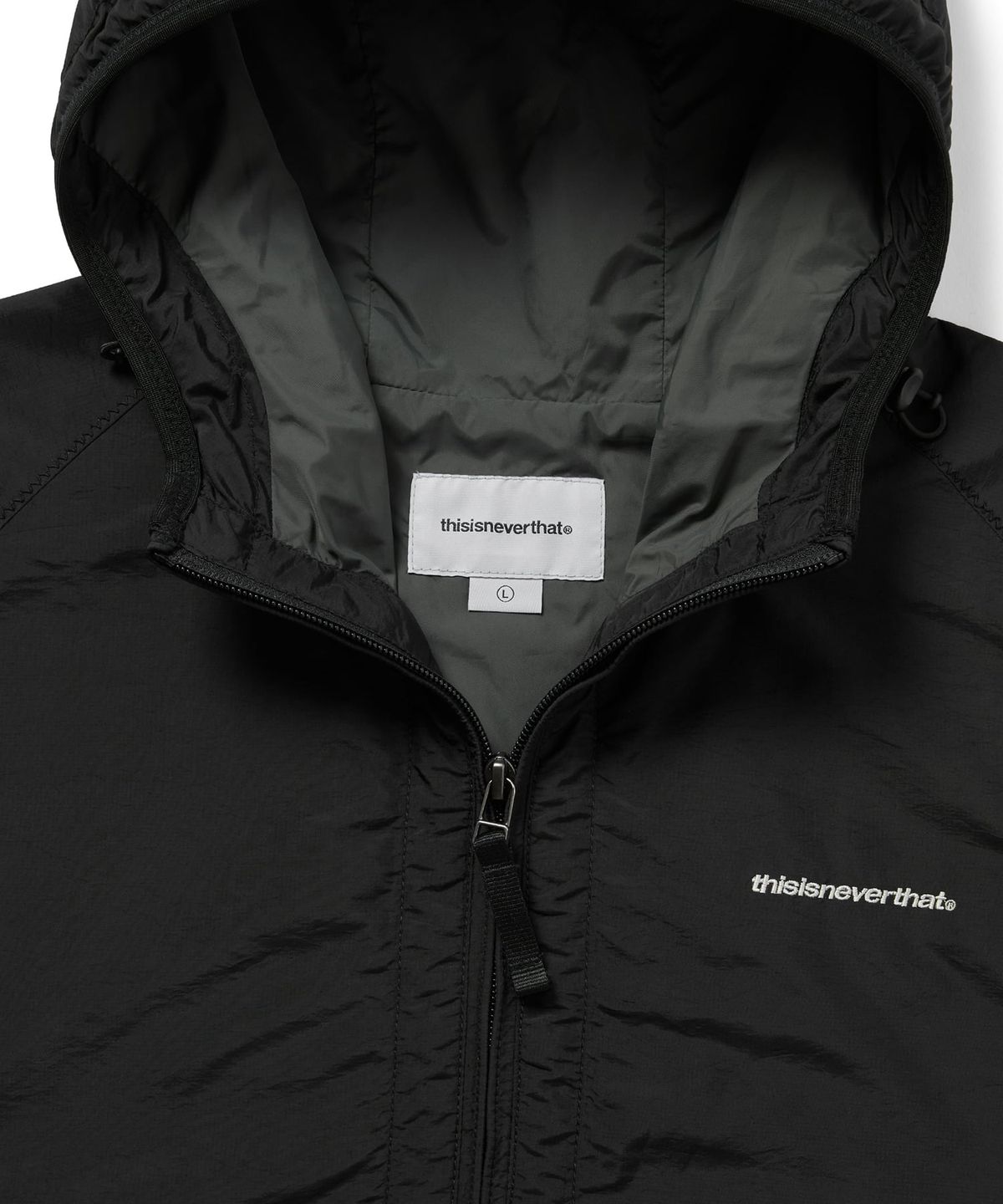 디스이즈네버댓(THISISNEVERTHAT) SP-Logo Windbreaker Black
