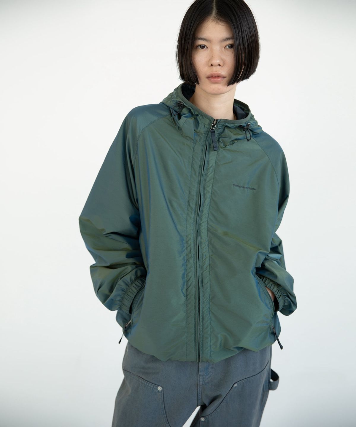 디스이즈네버댓(THISISNEVERTHAT) SP-Logo Windbreaker Olive Drab