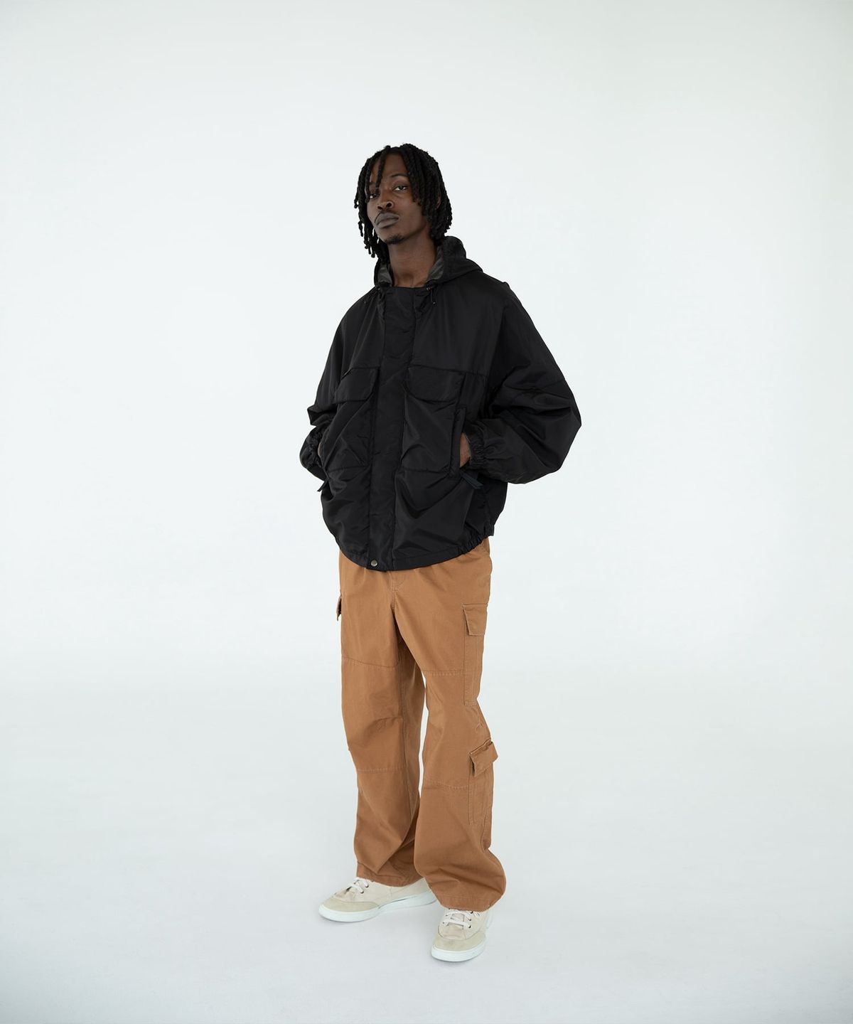 디스이즈네버댓(THISISNEVERTHAT) SP-Logo Wading Jacket Black