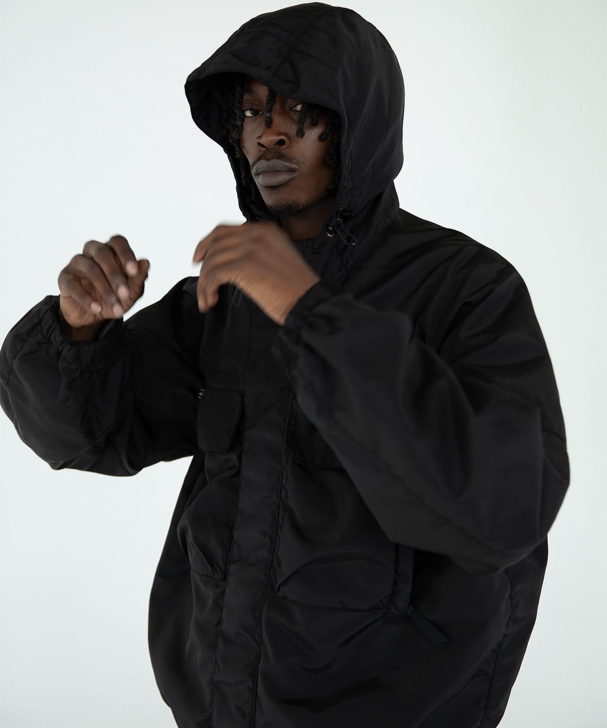 디스이즈네버댓(THISISNEVERTHAT) SP-Logo Wading Jacket Black