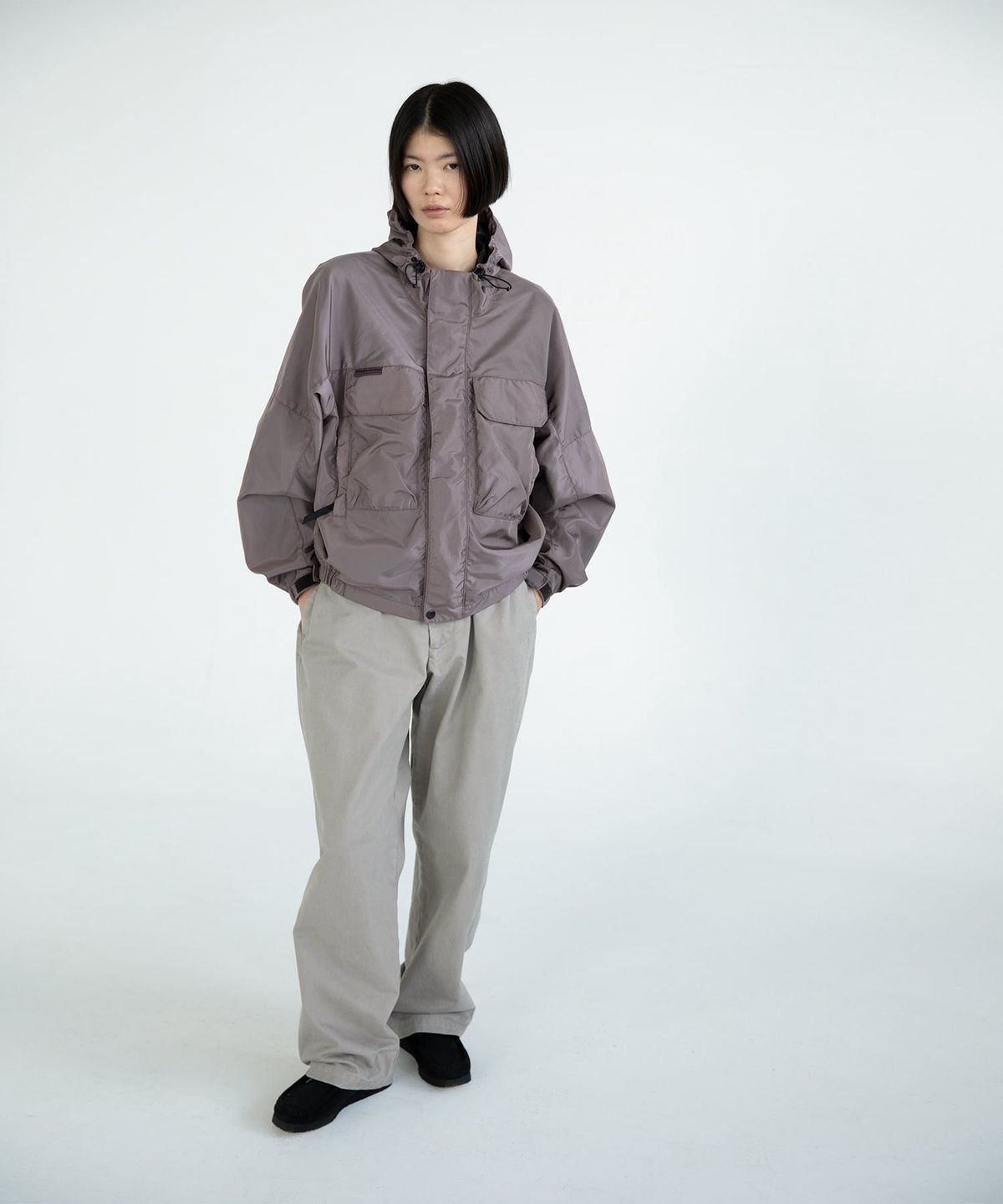 디스이즈네버댓(THISISNEVERTHAT) SP-Logo Wading Jacket Plum