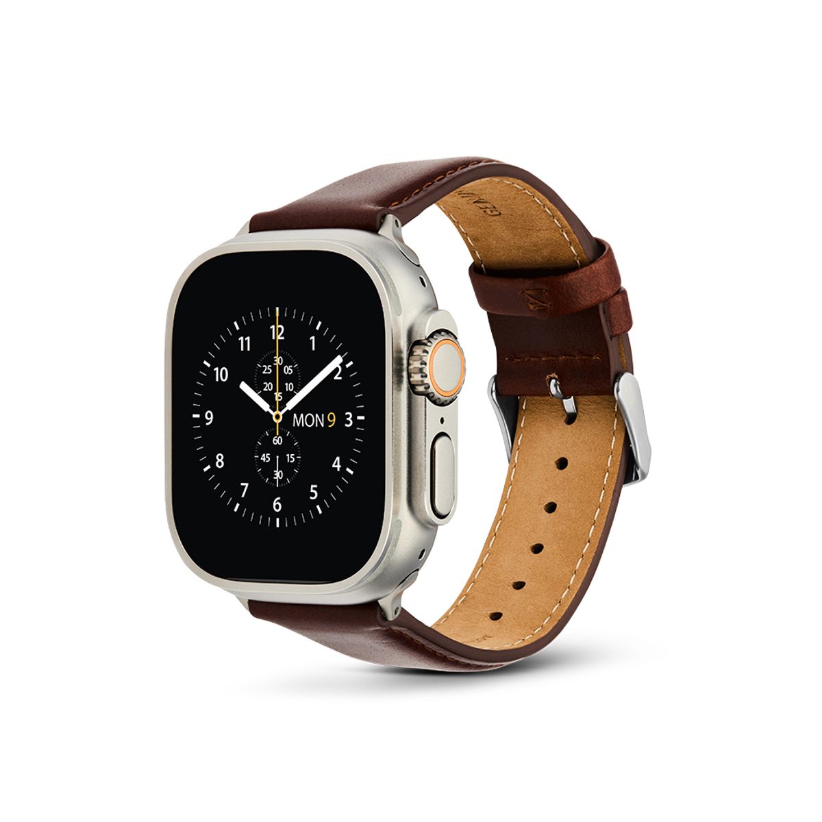 다니엘 웰링턴(DANIEL WELLINGTON) SMARTWATCH LEATHER STRAP 애플워치 울트라 버클 가죽밴드