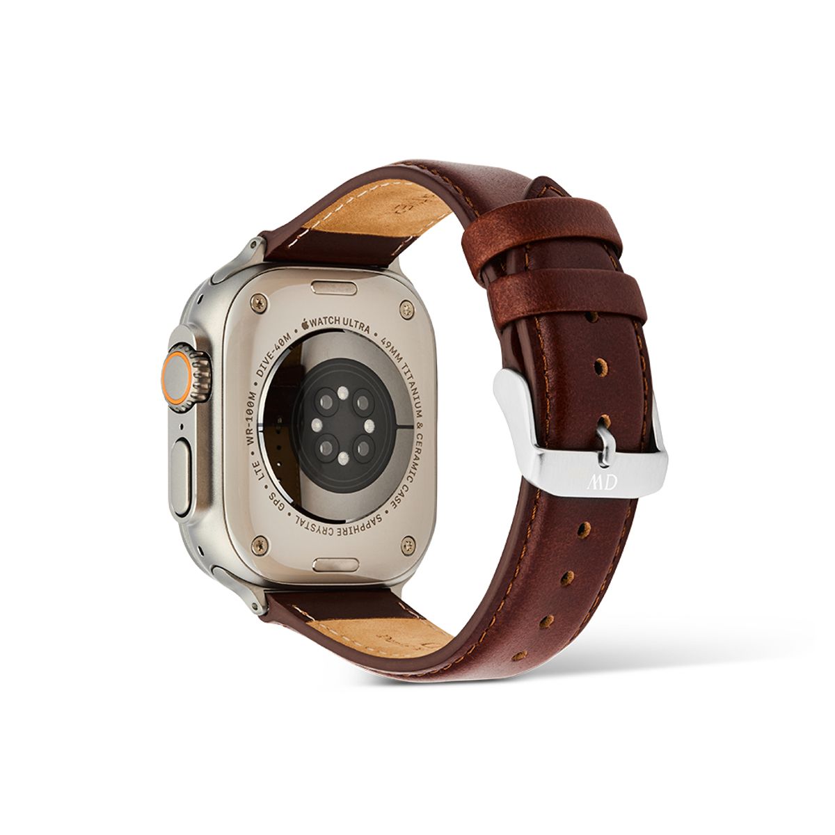 다니엘 웰링턴(DANIEL WELLINGTON) SMARTWATCH LEATHER STRAP 애플워치 울트라 버클 가죽밴드