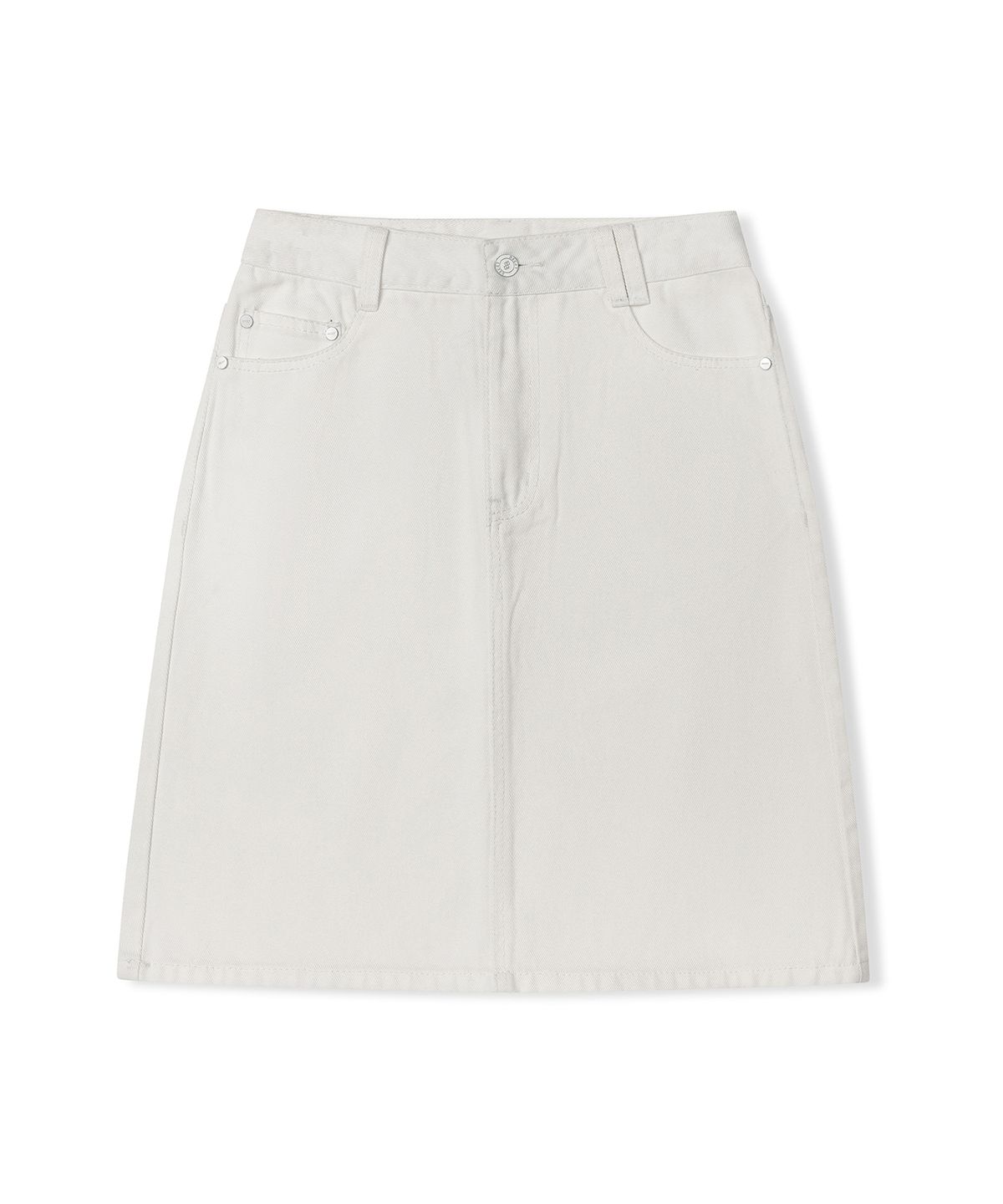 데케트 우먼(DECET WOMEN) Signature Midi Skirt DCSK002IVORY