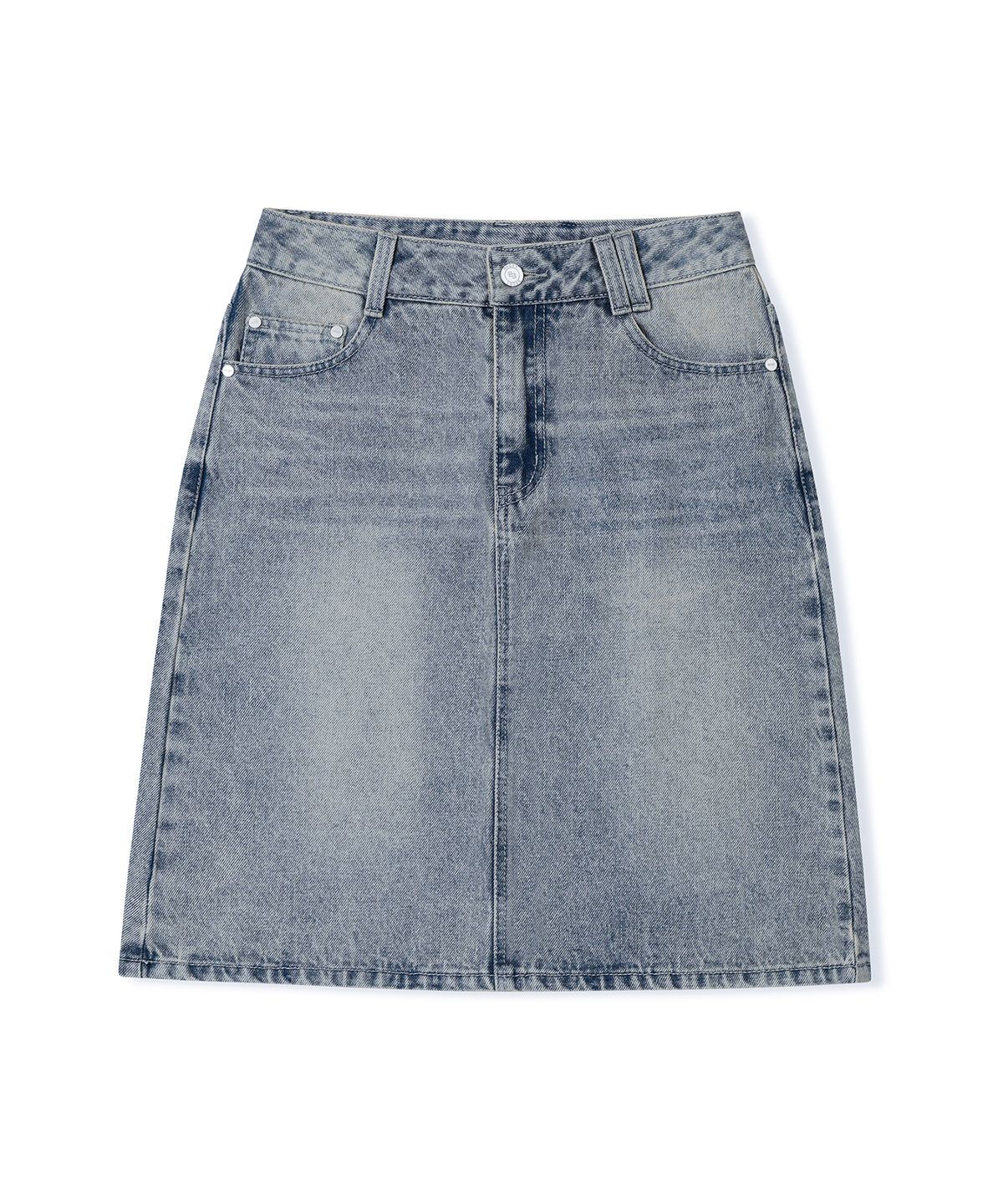 데케트 우먼(DECET WOMEN) Signature Midi Skirt DCSK002LIGHTBLUE