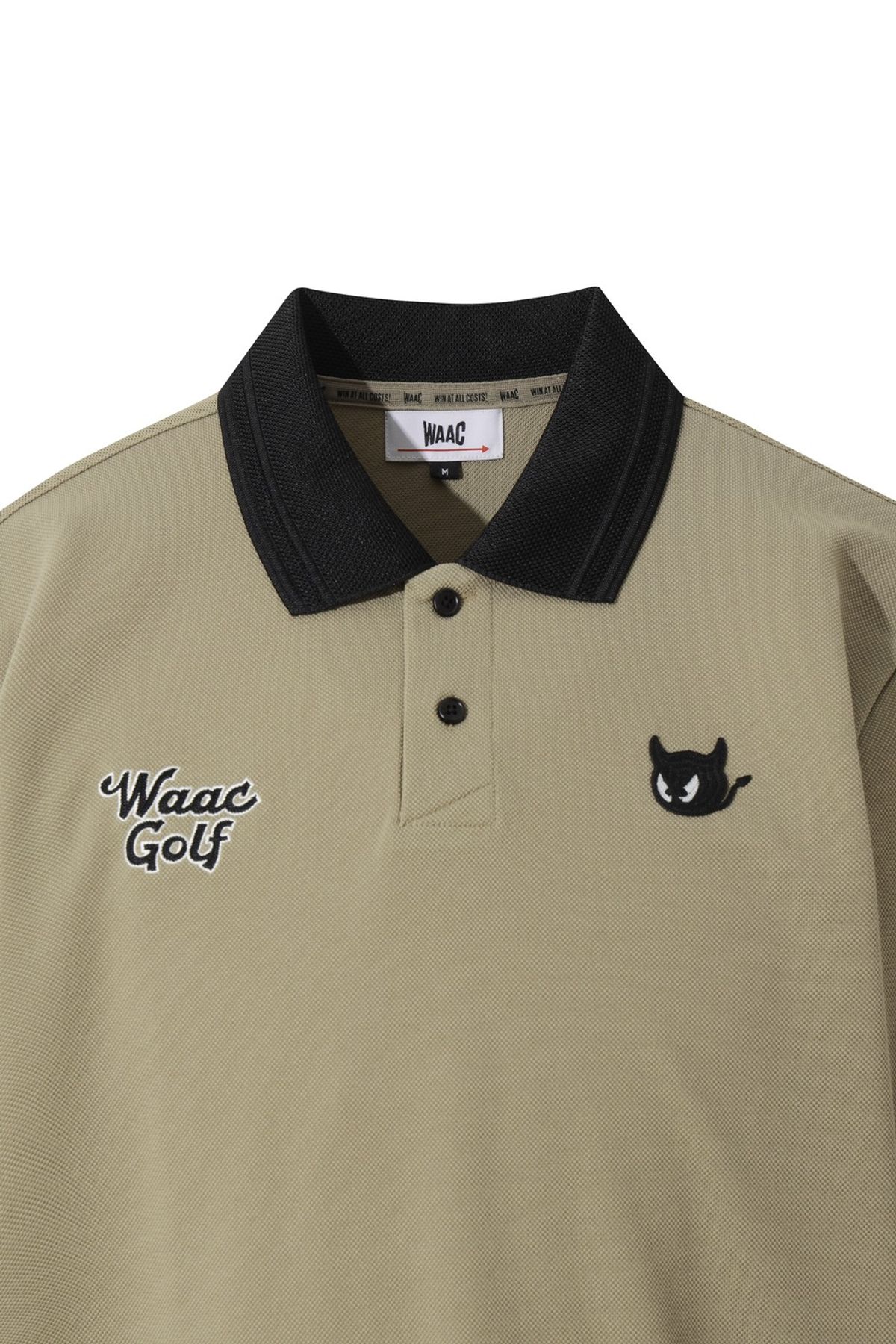 왁(WAAC) Men WAACKY Ribbed Collar Polo WMTBA25603BEX