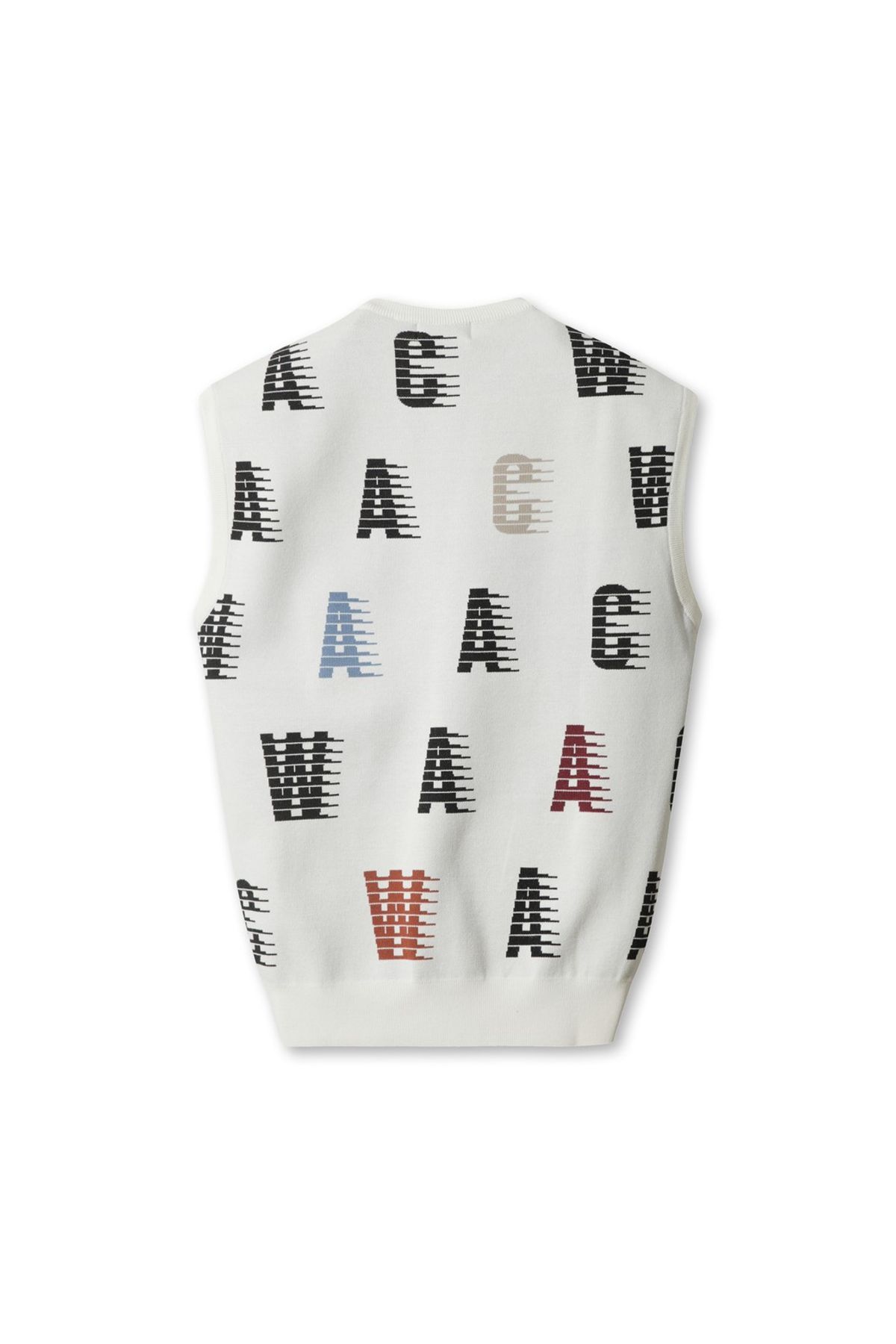왁(WAAC) Men Colored WAAC Knit Vest WMWAA25602IVX