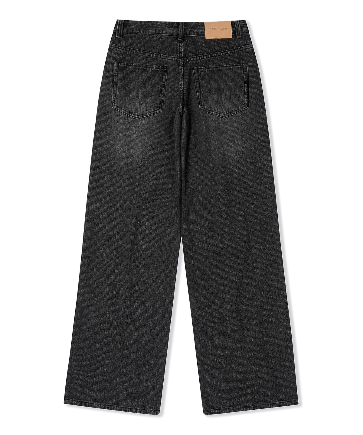 데케트 우먼(DECET WOMEN) [골지데님]Wide Rib Jeans DCWPT015BLACK