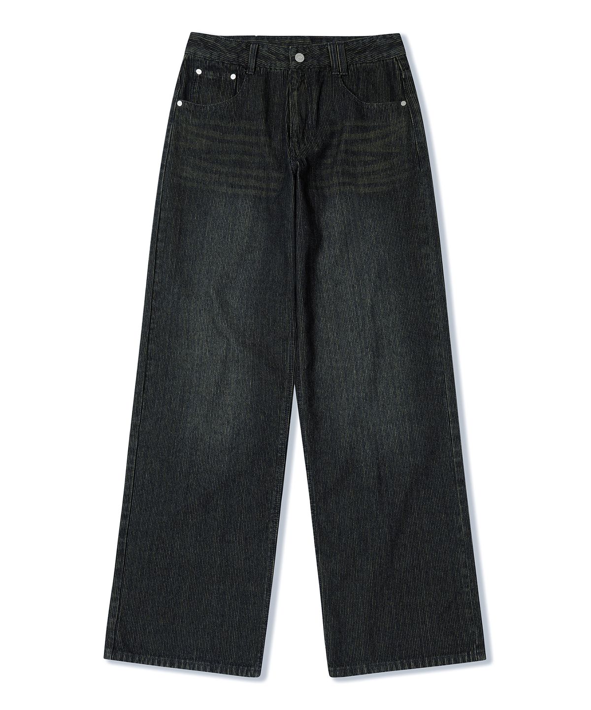 데케트 우먼(DECET WOMEN) [골지데님]Wide Rib Jeans DCWPT015DBLUE