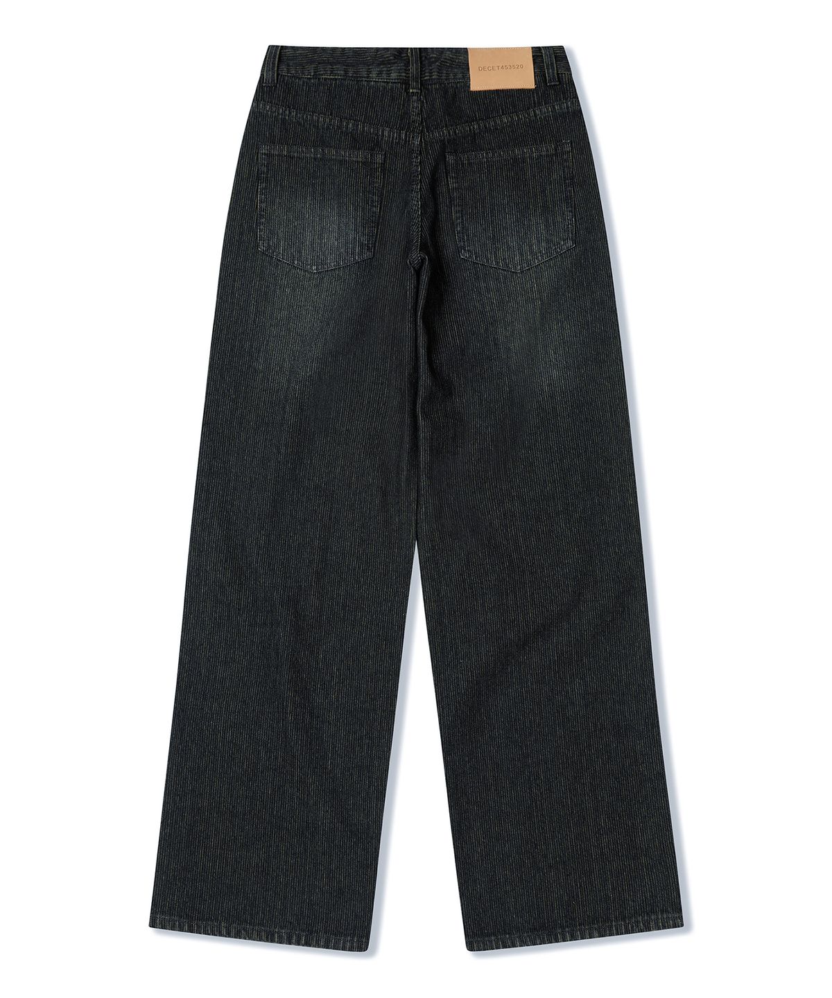 데케트 우먼(DECET WOMEN) [골지데님]Wide Rib Jeans DCWPT015DBLUE