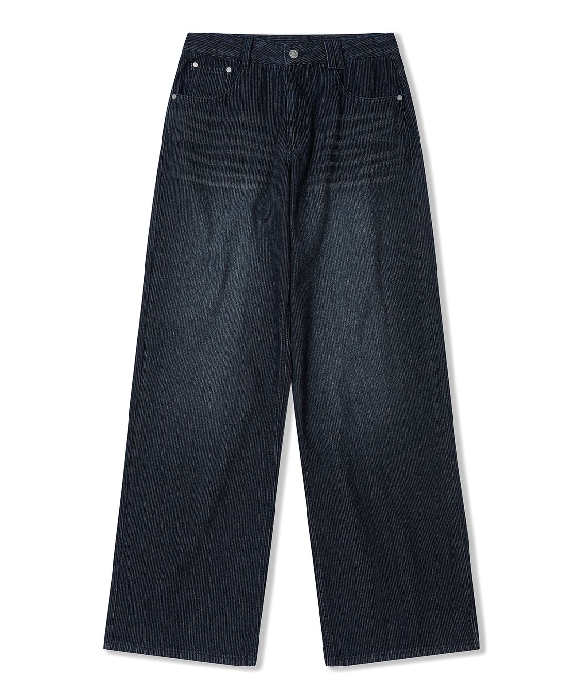 데케트 우먼(DECET WOMEN) [골지데님]Wide Rib Jeans DCWPT015BLUE